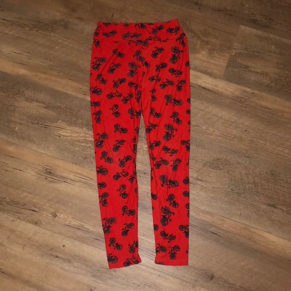 LuLaRoe Whimsical Bicycle Patterned Leggings